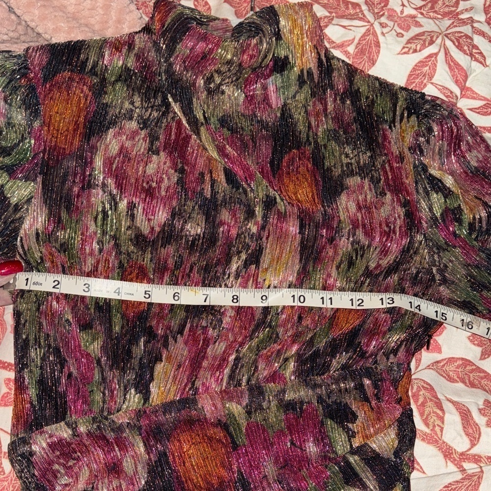 Lavender Brown Multicolor Long Sleeve Dress - Picture 8 of 16
